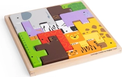 BIGJIGS TOYS Holzpuzzle Safari mit Tieren