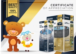 Gartenpool BESTWAY Steel Pro Max 366 × 100 cm mit 10-in-1-Set