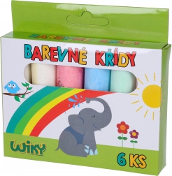 Bunte Straßenkreide, 6 Stück