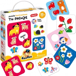 Kontrast-Puzzle CzuCzu Passt Hier