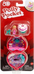 Polly Pocket Jubiläums-Kompaktset zum 80. Jubiläum von Mattel mit Ring