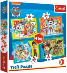 Puzzle 4-in-1 PAW Patrol lustige Truppe 3+ TREFL