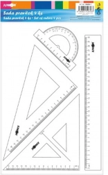 Lineal-Set 4-tlg. transparent