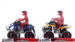 Quad mit Fahrer mit Schwungradantrieb