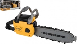 Kinder-Motorsäge mit Batterie, Licht und Sound 42 cm