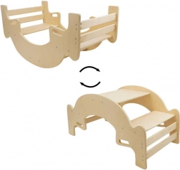 Picknicktisch und Schaukel 2-in-1 natur