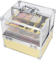 Kosmetischer Acrylkoffer Glam – gold