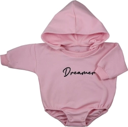 Baby-Baggy-Body mit Kapuze KOALA Dreamer – rosa