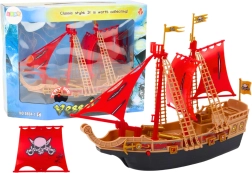 Piratenschiff mit Licht und Sound auf Rädern – Schwarz