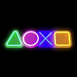 LED Neonlampe in Form eines Spielcontrollers
