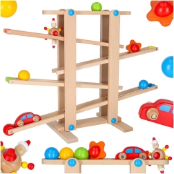 Montessori-Holzkugelbahn XXL