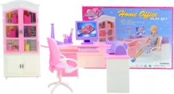 Glorie Büro-Set für Puppen mit Schreibtisch und Zubehör