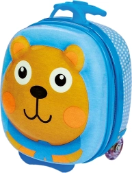 Kinderkoffer mit Rädern Bär 30 cm