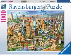 Puzzle Weltsehenswürdigkeiten 1000 Teile RAVENSBURGER
