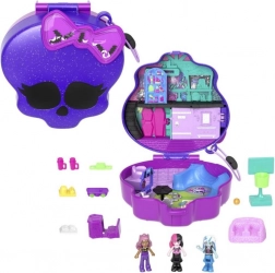 Polly Pocket Kompakt Monster High Schädel mit Skatepark und Schule