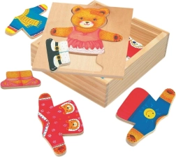 Teddybär Ankleiden Berta - Holzpuzzle