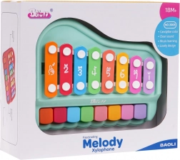 Musikalisches Pianino und Xylophon 2-in-1 für Kinder – Grün