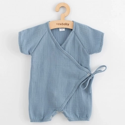 Sommer-Musselin-Overall für Babys New Baby blau 80