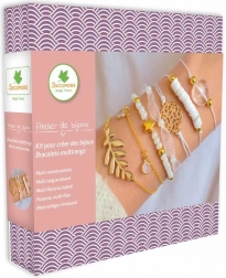 Schmuckherstellung – mehrreihige Armbänder mit Perlmutt für Mädchen