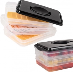 Dreistöckige Box für Wurstwaren und Käse 3×600 ml