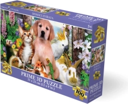 3D-Puzzle Haustiere 100 Teile