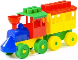 Bausatz Zug mit Lokomotive und Waggon
