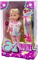 Puppe Evi Love mit 2-in-1-Staubsauger für den Haushalt 12 cm
