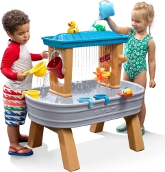 Step2 Wassertisch mit Regeneffekt, Eimer und Trichter + Tiere