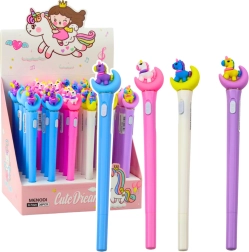 Leuchtender Einhorn-Stift auf dem Mond mit blauer Tinte 0,7 mm