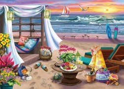 Puzzle am Strand Cabana XXL 500 Teile von Ravensburger