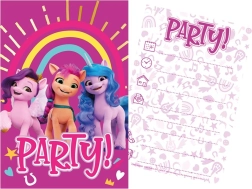 Set mit Party-Einladungen und Umschlägen MY LITTLE PONY (5+5), 15 × 10 cm