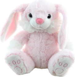 Plüschiger rosa Hase