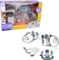 Edelstahlgeschirr für Kinder - 9 Teile