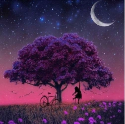 5D-Diamantmalerei – Baum, Set 30 × 30 cm