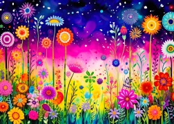 Genießen Sie das Puzzle Serenade der Blütenblätter 1000 Teile