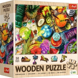 TREFL Holzpuzzle Bunte Cocktails 501 Teile