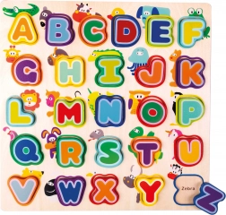 Holzpuzzle Alphabet mit Tieren – Englisch