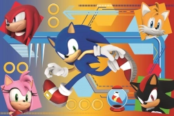 Puzzle Sonic 60 Teile Sonic in Aktion