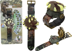 Kinderuhren mit 3D-Projektion von Dinosauriermotiven