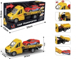 Abschleppwagen mit Rennwagen mit Licht und Sound