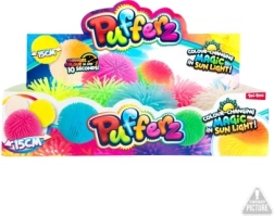 Farbwechsel-Ball 12 cm, zotteliger Gummiball