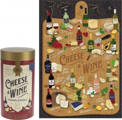 Puzzle Liebhaber von Käse und Wein 500 Teile von Ridley's Games