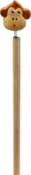 Holzstift mit Affenkopf