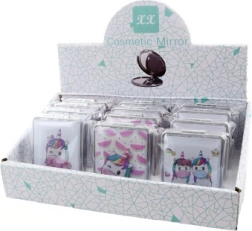 Schüttelbares Taschenspiegelchen mit Einhörnern