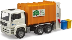 Bruder Müllwagen MAN TGA mit Mülltonnen 1:16