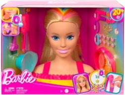 Barbie Stylingkopf, neonfarbenes regenbogenblondes Haar