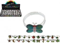 Verstellbarer Ring, der je nach Temperatur die Farbe ändert – Mix verschiedener Motive