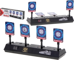 Elektronische Schießscheibe mit 4 Zielen und digitalem Zähler