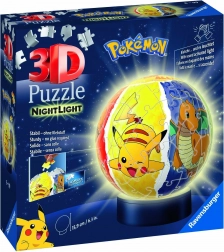 Puzzle 72 Teile 3D leuchtende Pokémon-Kugel