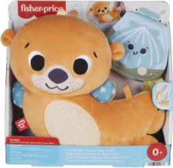 Fisher-Price niedliche 2-in-1-Otter – Bauchlage-Kissen und rasselnder Freund